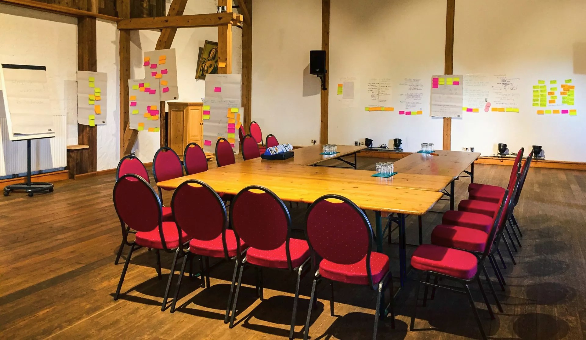 Konzentration im historischen Raum — ein Workshop in der Tenne